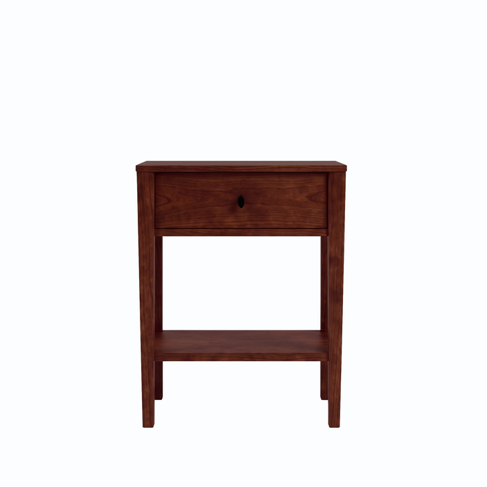 Amesbury One Drawer Nightstand — Cherry wood reference; selected finish may differ