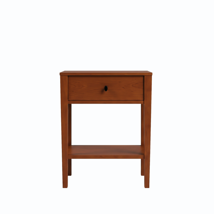 Amesbury One Drawer Nightstand — Maple wood reference; selected finish may differ