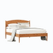 Amesbury Rounded Headboard Panel Bed Low Footboard — Oak wood reference; selected finish may differ