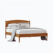 Amesbury Rounded Headboard Panel Bed Low Footboard — Oak wood reference; selected finish may differ