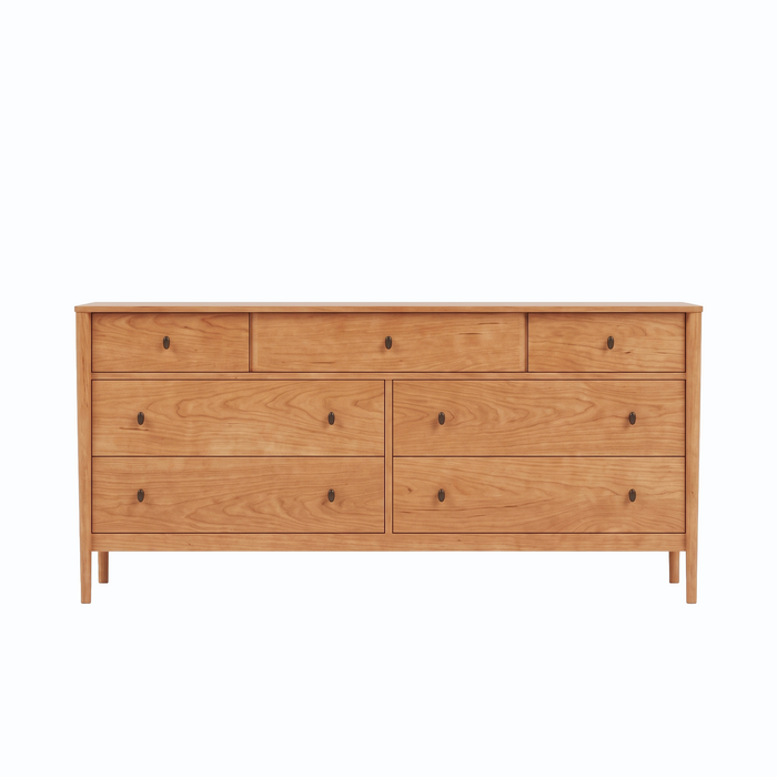 Amesbury Seven Drawer Dresser — Cherry wood reference; selected finish may differ