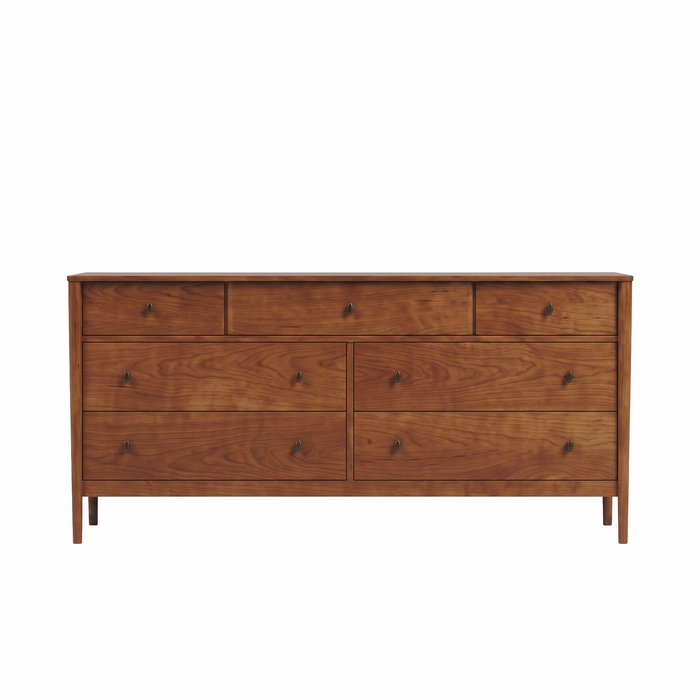 Amesbury Seven Drawer Dresser — Cherry wood reference; selected finish may differ
