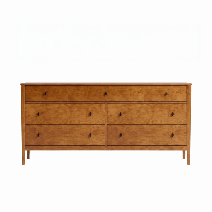 Amesbury Seven Drawer Dresser — Maple wood reference; selected finish may differ