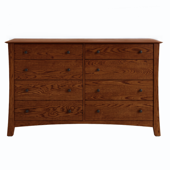 Armstrong Eight Drawer Dresser — Oak wood reference; selected finish may differ