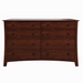 Armstrong Eight Drawer Dresser — Cherry wood reference; selected finish may differ