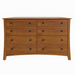 Armstrong Eight Drawer Dresser — Maple wood reference; selected finish may differ