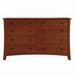 Armstrong Eight Drawer Dresser — Maple wood reference; selected finish may differ