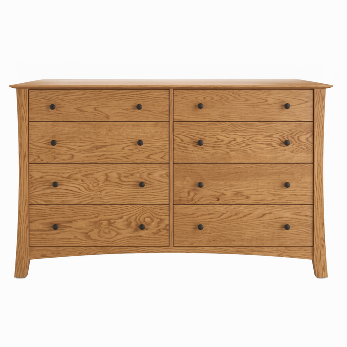 Armstrong Eight Drawer Dresser — Oak wood reference; selected finish may differ