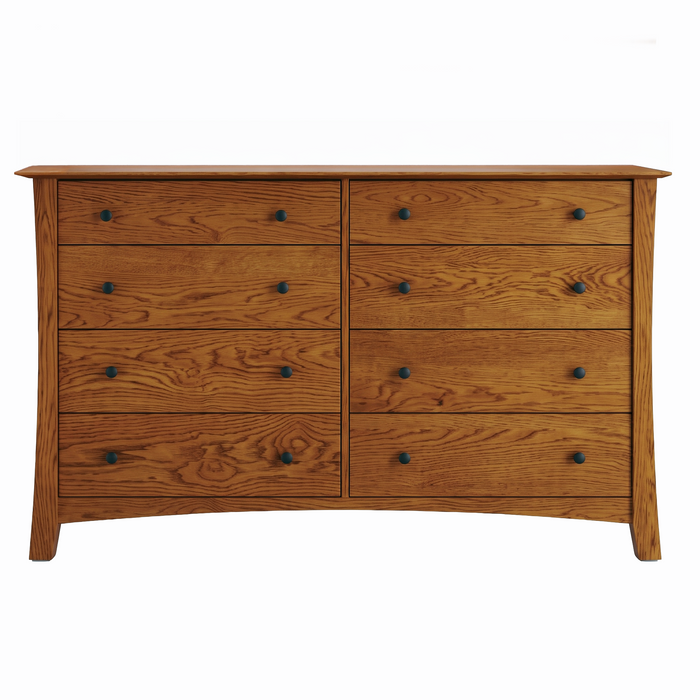 Armstrong Eight Drawer Dresser — Oak wood reference; selected finish may differ