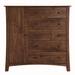 Armstrong Five Drawer Armoire — Walnut wood reference; selected finish may differ