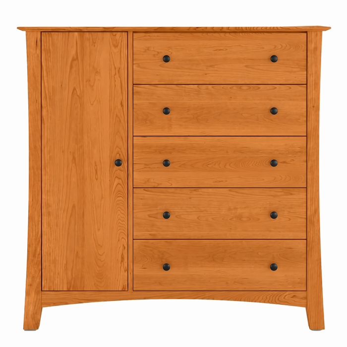 Armstrong Five Drawer Armoire — Cherry wood reference; selected finish may differ