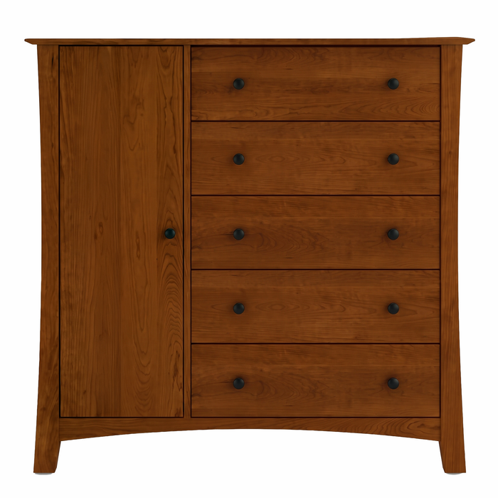 Armstrong Five Drawer Armoire — Cherry wood reference; selected finish may differ
