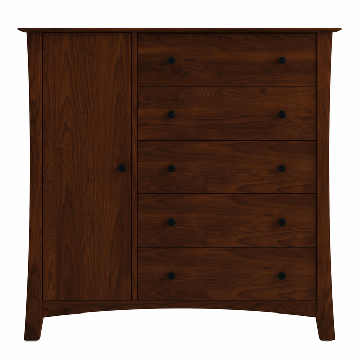 Armstrong Five Drawer Armoire — Cherry wood reference; selected finish may differ