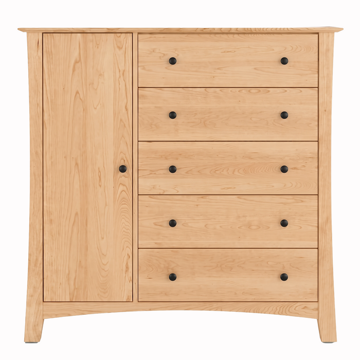 Armstrong Five Drawer Armoire — Maple wood reference; selected finish may differ