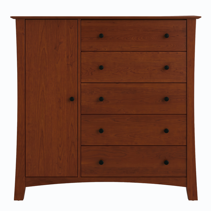 Armstrong Five Drawer Armoire — Maple wood reference; selected finish may differ