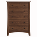 Armstrong Five Drawer Chest — Walnut wood reference; selected finish may differ