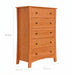 Armstrong Five Drawer Chest — supplier reference image 2; selected finish may differ