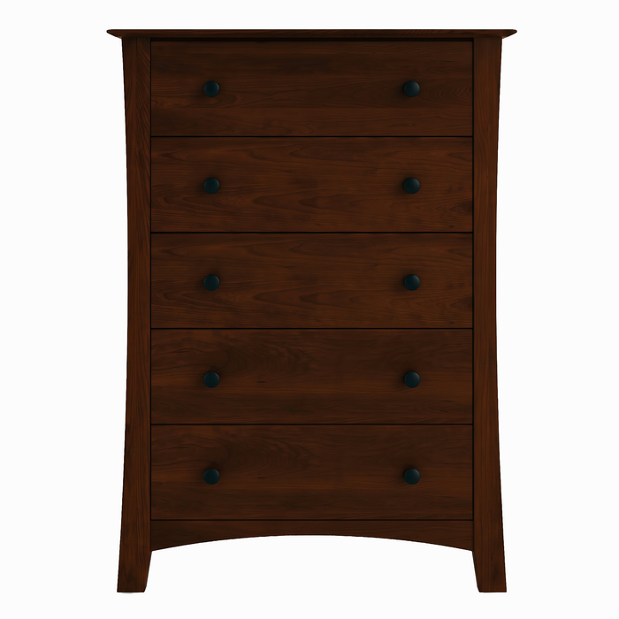Armstrong Five Drawer Chest — Cherry wood reference; selected finish may differ