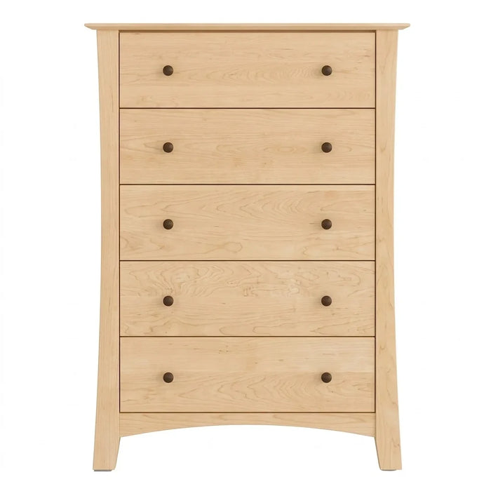 Armstrong Five Drawer Chest — Maple wood reference; selected finish may differ