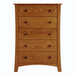 Armstrong Five Drawer Chest — Oak wood reference; selected finish may differ