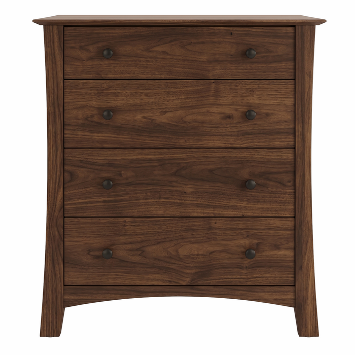 Armstrong Four Drawer Chest — Walnut wood reference; selected finish may differ