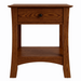 Armstrong One Drawer Nightstand — Oak wood reference; selected finish may differ