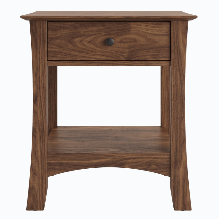 Armstrong One Drawer Nightstand — Walnut wood reference; selected finish may differ