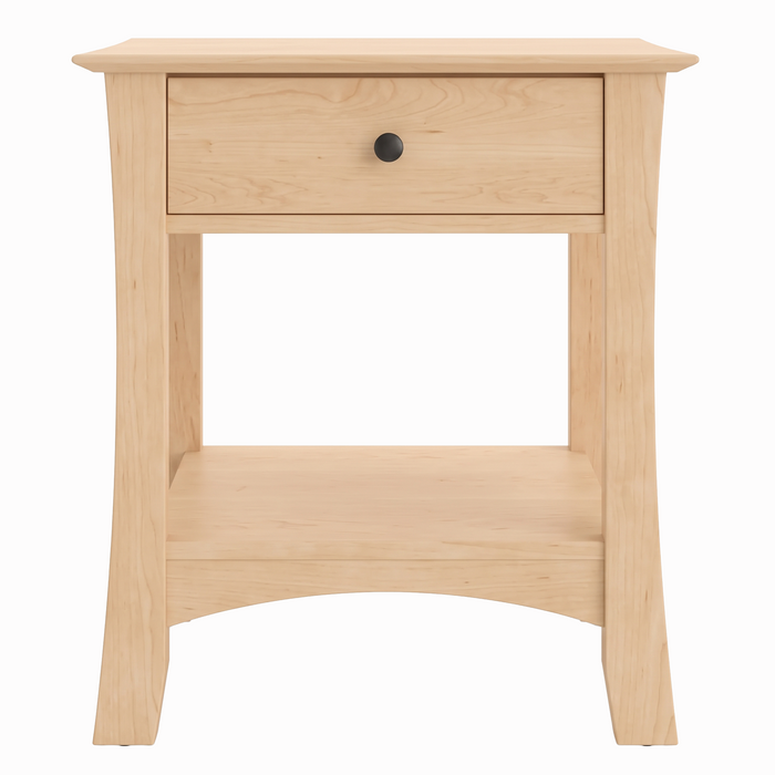 Armstrong One Drawer Nightstand — Maple wood reference; selected finish may differ
