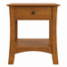Armstrong One Drawer Nightstand — Maple wood reference; selected finish may differ