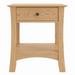 Armstrong One Drawer Nightstand — Oak wood reference; selected finish may differ