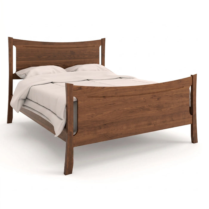 Armstrong Panel Bed High Footboard — Walnut wood reference; selected finish may differ