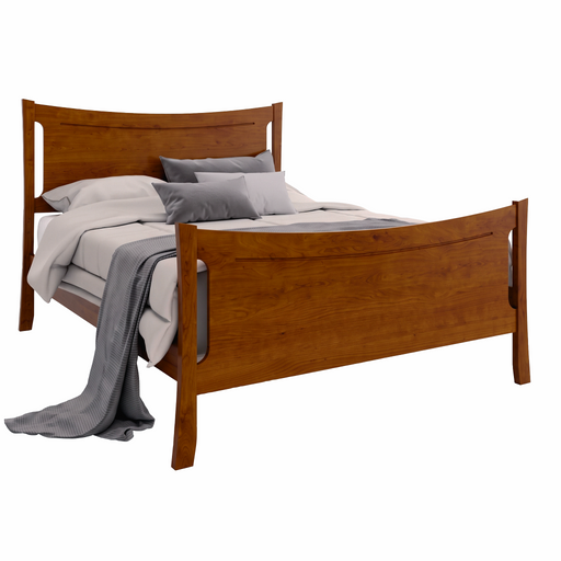 Armstrong Panel Bed High Footboard — Cherry wood reference; selected finish may differ