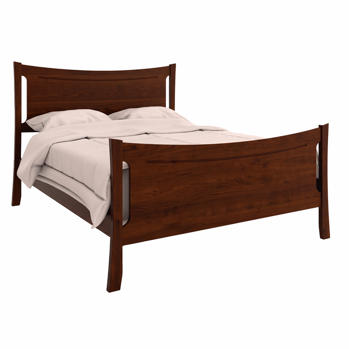 Armstrong Panel Bed High Footboard — Cherry wood reference; selected finish may differ