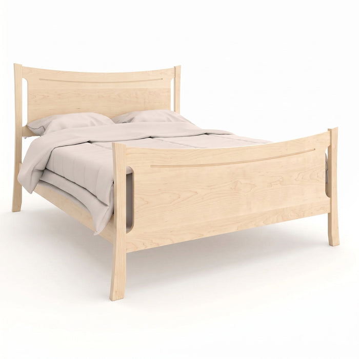 Armstrong Panel Bed High Footboard — Maple wood reference; selected finish may differ