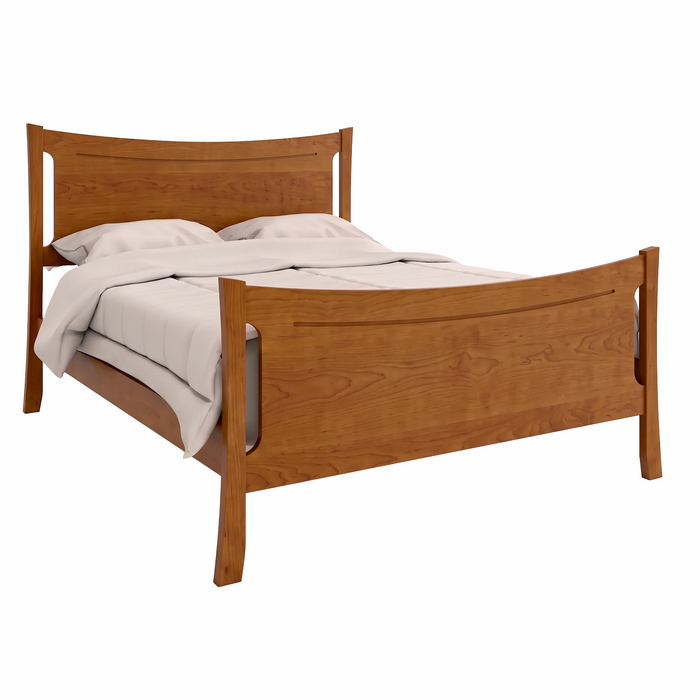 Armstrong Panel Bed High Footboard — Maple wood reference; selected finish may differ