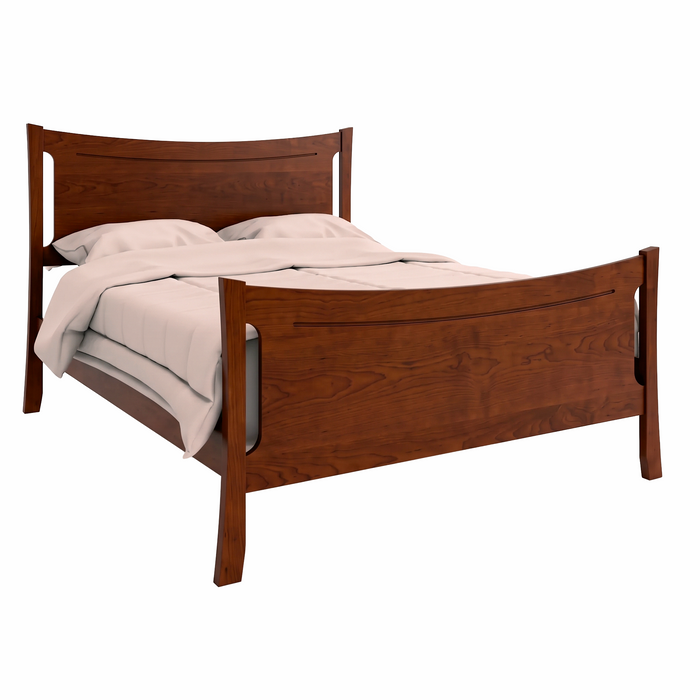 Armstrong Panel Bed High Footboard — Maple wood reference; selected finish may differ