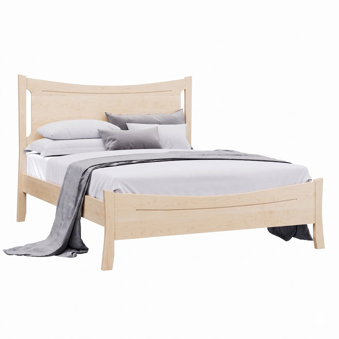 Armstrong Panel Bed Low Footboard — Maple wood reference; selected finish may differ
