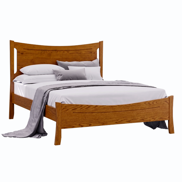 Armstrong Panel Bed Low Footboard — Oak wood reference; selected finish may differ