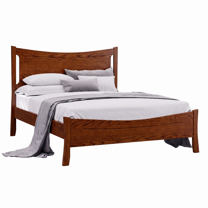 Armstrong Panel Bed Low Footboard — Oak wood reference; selected finish may differ