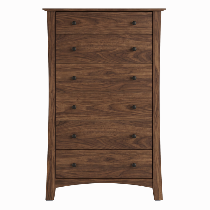 Armstrong Six Drawer Chest — Walnut wood reference; selected finish may differ