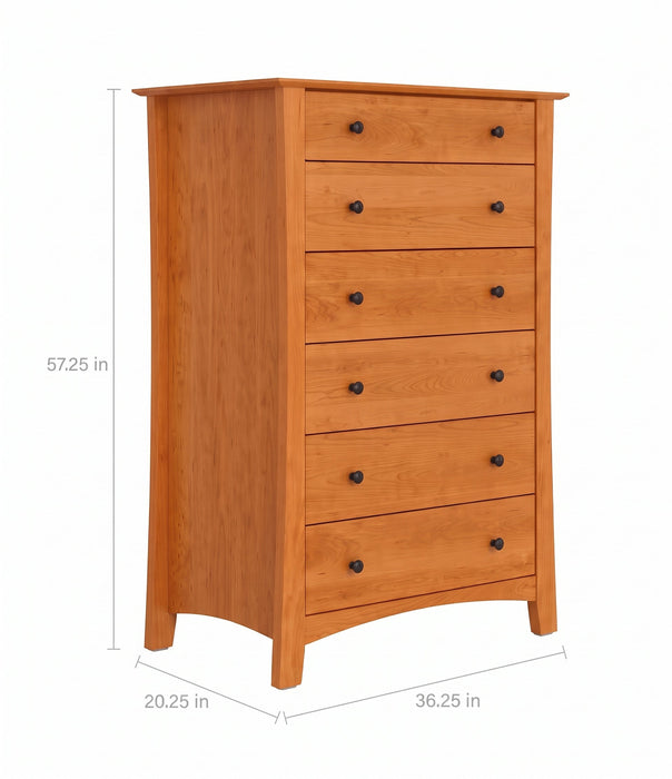 Armstrong Six Drawer Chest — supplier reference image 2; selected finish may differ