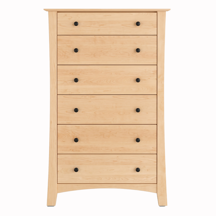 Armstrong Six Drawer Chest — Maple wood reference; selected finish may differ