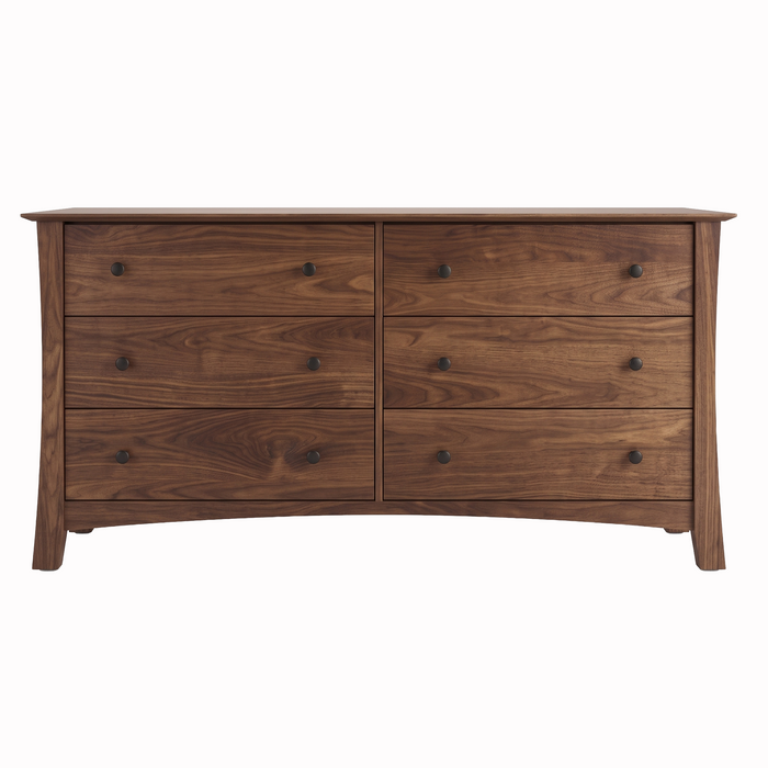 Armstrong Six Drawer Dresser — Walnut wood reference; selected finish may differ