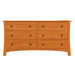 Armstrong Six Drawer Dresser — Cherry wood reference; selected finish may differ