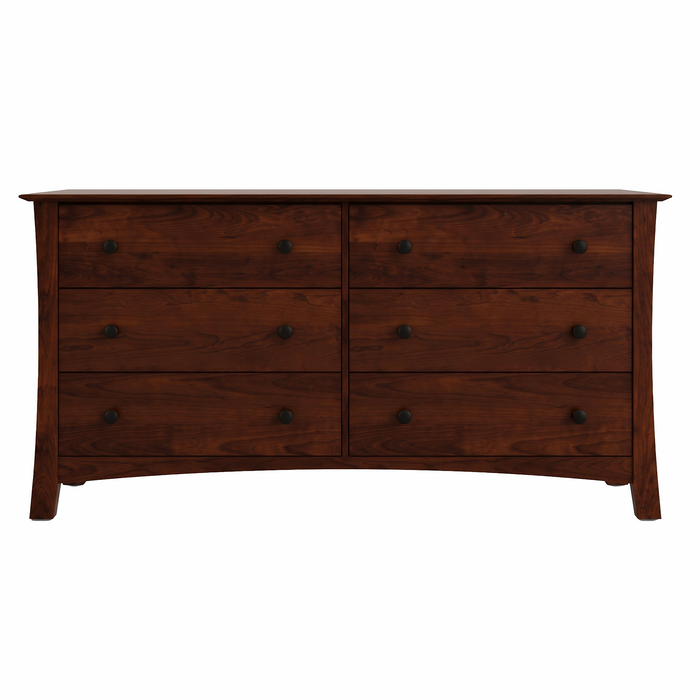 Armstrong Six Drawer Dresser — Cherry wood reference; selected finish may differ