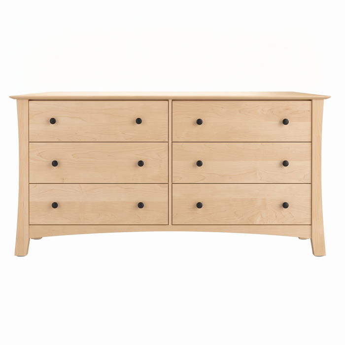 Armstrong Six Drawer Dresser — Maple wood reference; selected finish may differ