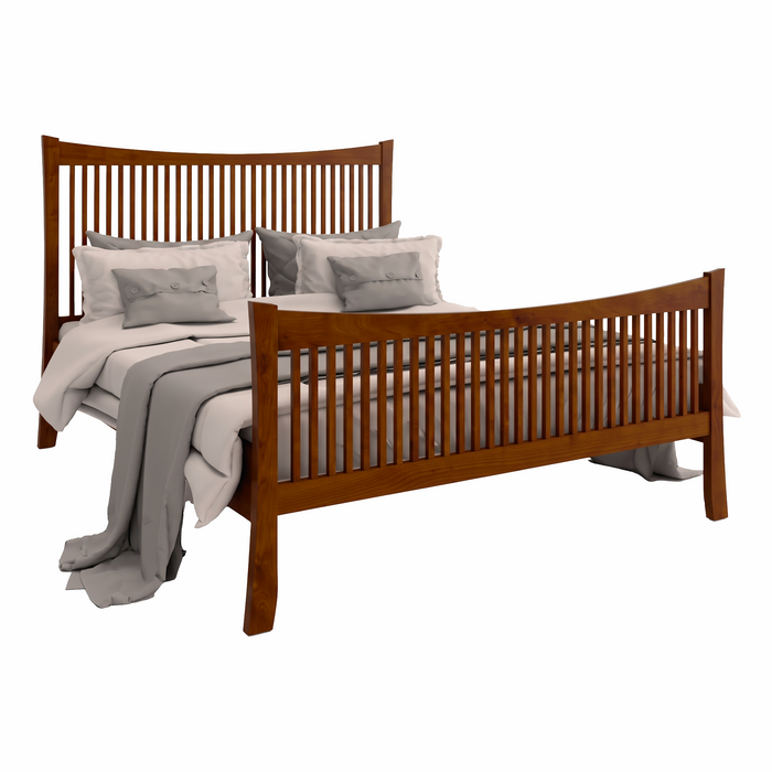 Armstrong Spindle Bed High Footboard — Cherry wood reference; selected finish may differ