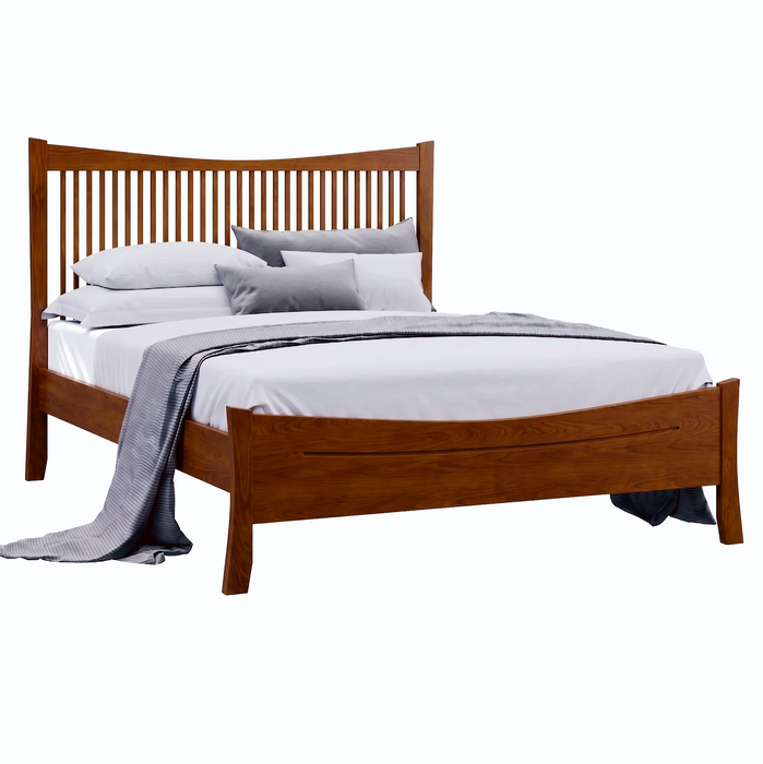 Armstrong Spindle Bed Low Footboard — Maple wood reference; selected finish may differ