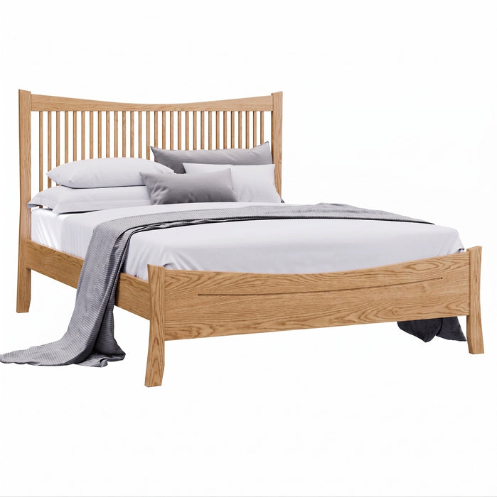 Armstrong Spindle Bed Low Footboard — Oak wood reference; selected finish may differ