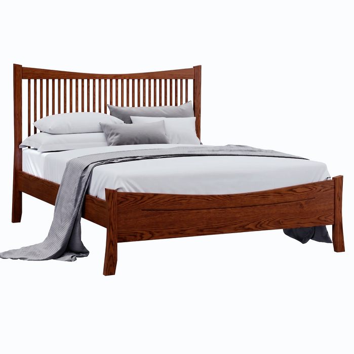 Armstrong Spindle Bed Low Footboard — Oak wood reference; selected finish may differ